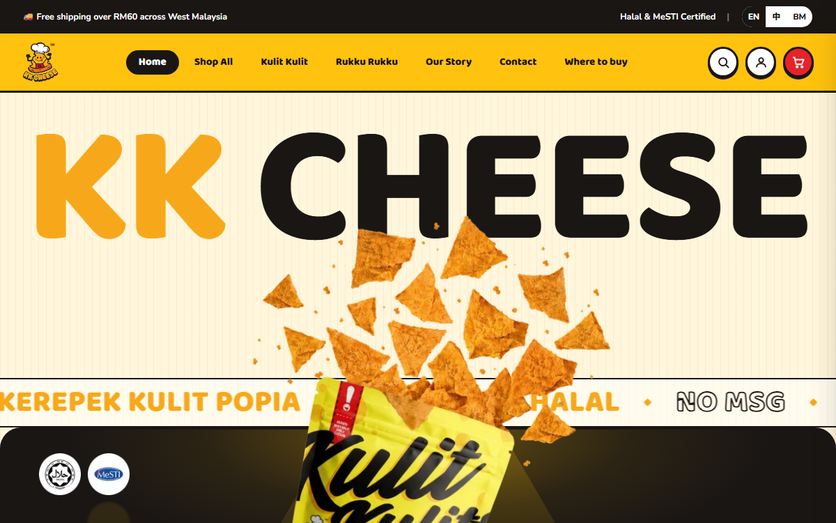 Screenshot of www.kkcheese.my
